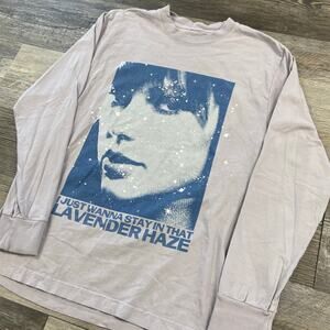 Taylor‎ Swift Midnights Lavender Haze Purple Adult M Concert Long Sleeve Tee